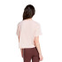 Camiseta adidas Top Mulher Essentials 3 Band Single Jersey Cropped Rosa