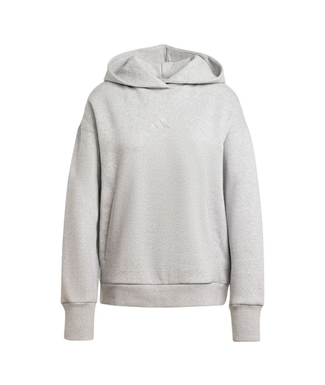Sudadera adidas All Szn Fleece Loose ie Mujer Gris