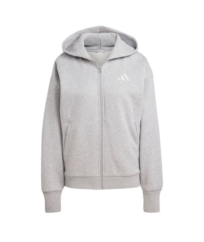 Chaqueta adidas All Szn Fleece Full-Zip ie Mujer Gris