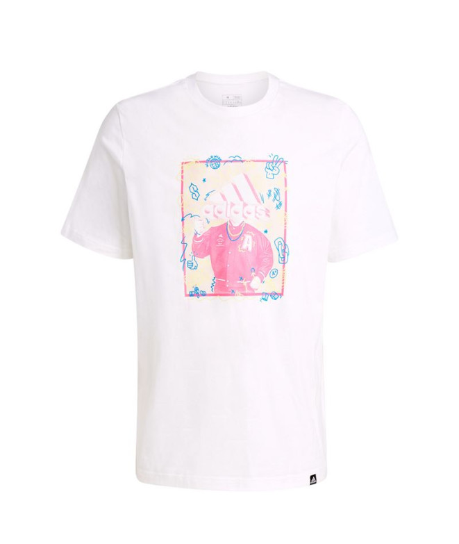 Camiseta adidas Doodle Graphic Hombre Blanco
