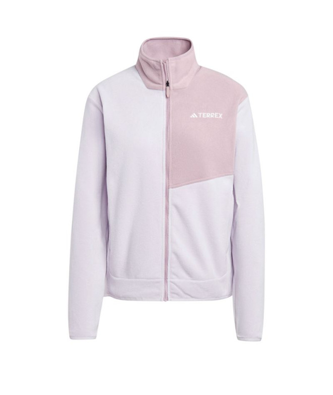 Polar Montagne adidas Femme by Terrex Multi Full Zip Fleece Yellow