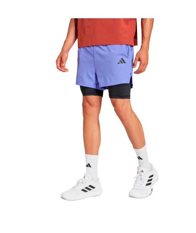 Calça Fitness adidas Homem de Gym+ 2In1 Short...