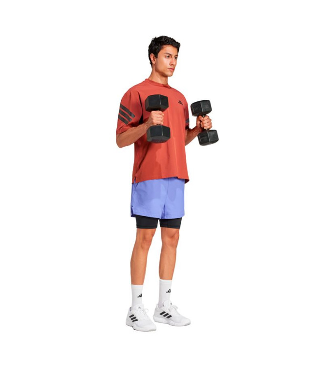 Calça Fitness adidas Homem de Gym+ 2In1 Short...