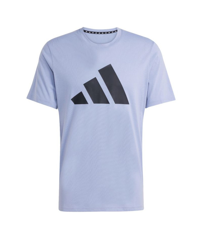 Camiseta Fitness adidas Homem de Tr-Es Fr Logo Violet/Black