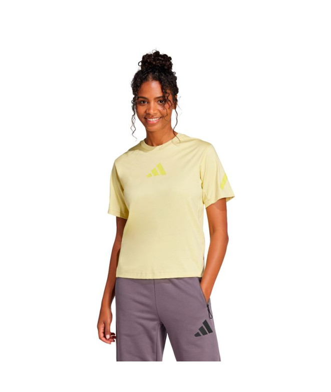 Camiseta adidas Mulher Z.N.E. Azul menta