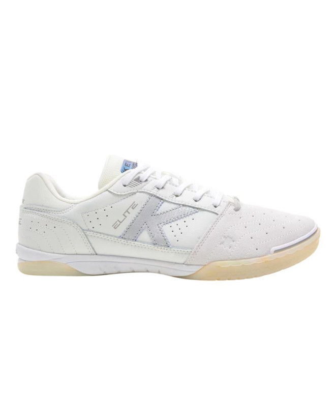 Zapatillas De Fútbol Sala Kelme Elite Hombre Blanco y Plata