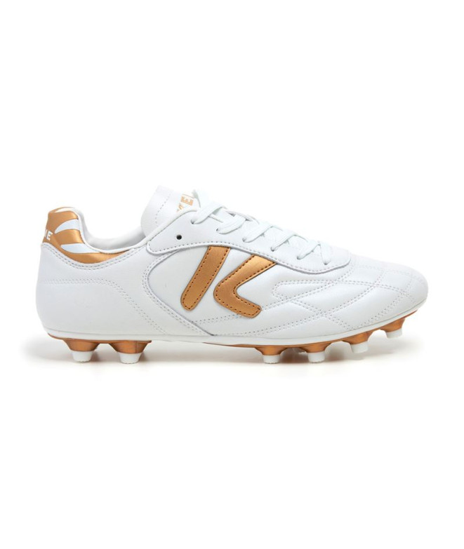 Football Kelme Homme Bottes de Heritage Mg White & Gold