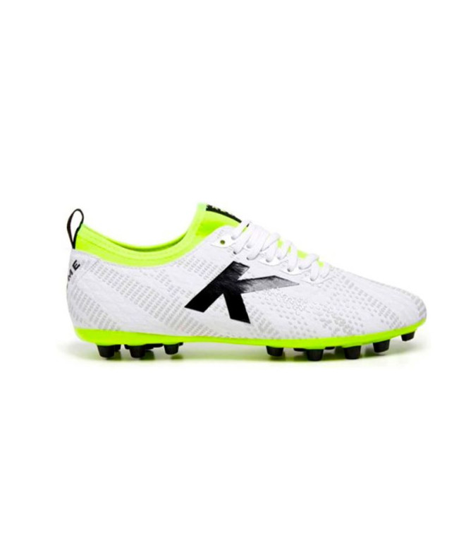 Football Kelme Homme Boots From Pulse Mg White and Lime