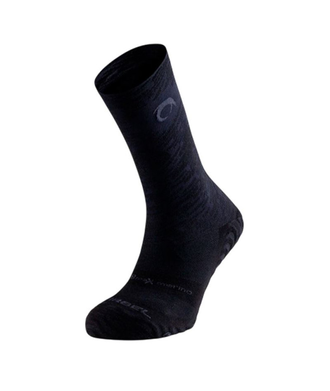 Meias de Running Lurbel Essence Merino Ice Five Preto/Marengo