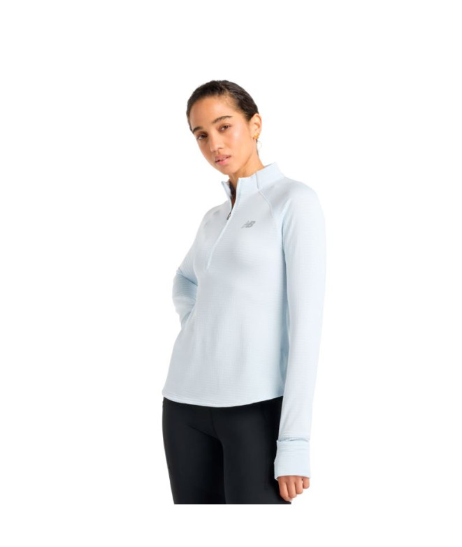 Sudadera New Balance Athletics Heat Grid Half Zip Mujer