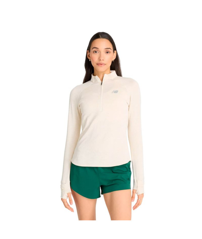 Sudadera New Balance Athletics Heat Grid Half Zip Mujer