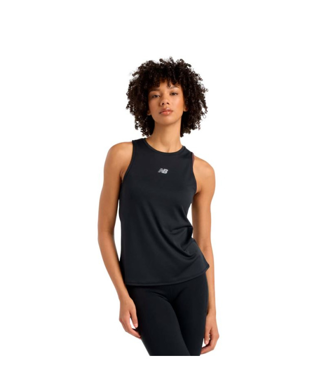 Camiseta Fitness New Balance Mulher de Jacquard Slim Tank Bk