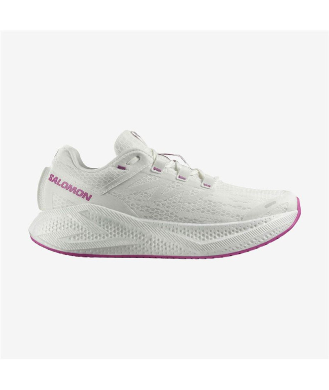 Sapatilhas Trail Salomon de Aero Glide 3 Branco/Branco/Willowherb Homem