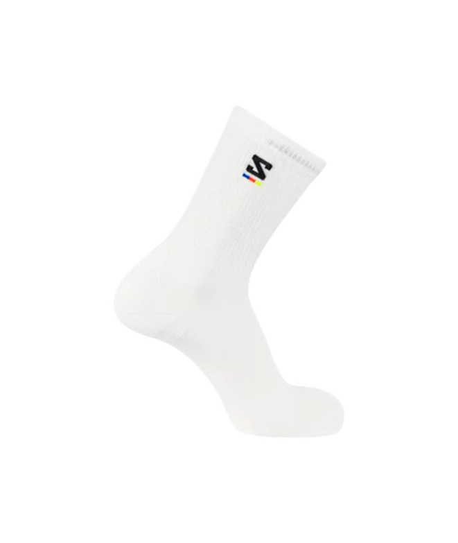 Chaussettes Montagne Salomon de Sunday Smart Crew Neige/Noir