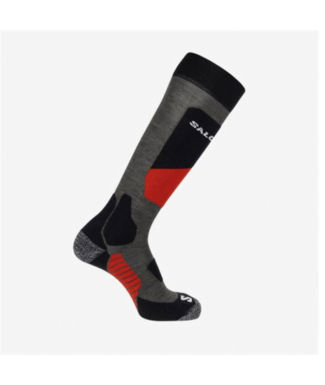 Calcetines de Esquí y Snow Salomon S/Access Beluga/Grenadine/Black