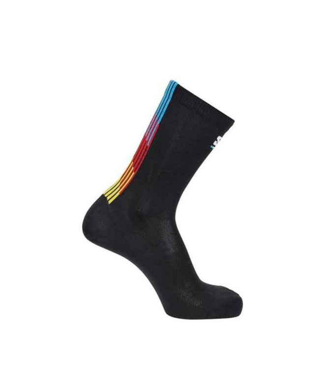 Calcetines de Trail Salomon Pulse Race Flag Crew Black