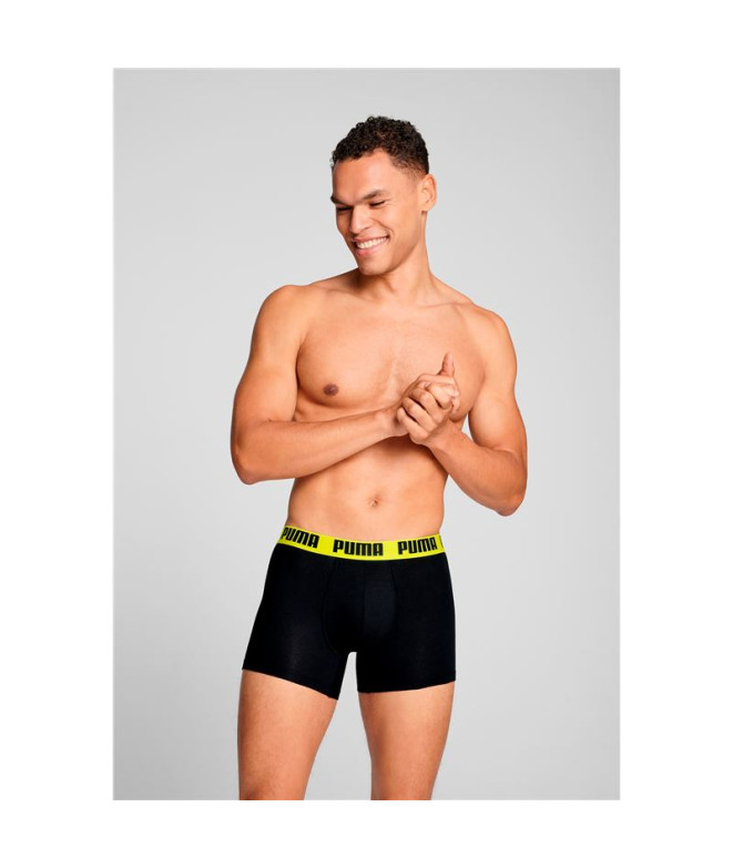Cuecas Puma Everyday Basic 2P Homem Cinza Amarelo