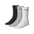 Meias Puma Crew 3P Branco-Preto-Cinza