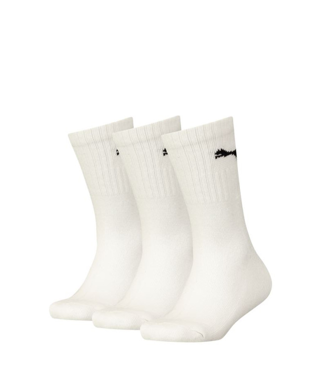 Chaussettes Puma Crew 3P Enfant Blanc