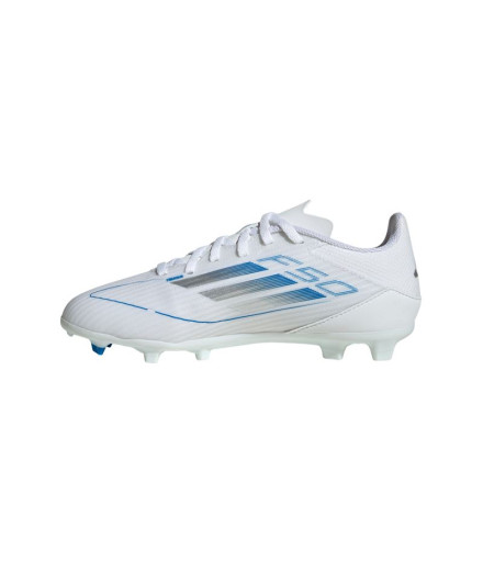 Bottes de Football adidas F50 League Fg/Mg Enfant Blanc 2