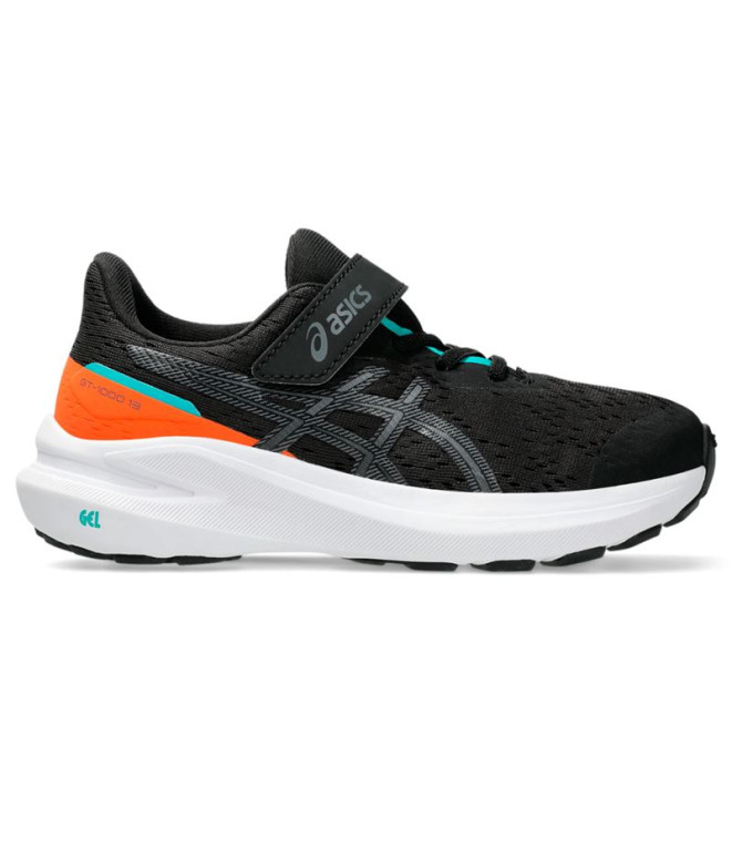 Zapatillas de Running ASICS Gt-1000 13 Ps Infantil Negro/Carbon