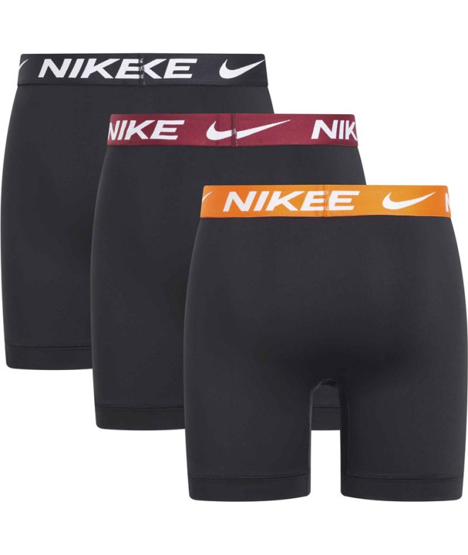 Cuecas Nike Boxer Brief Homem Preto/Laranja Pack