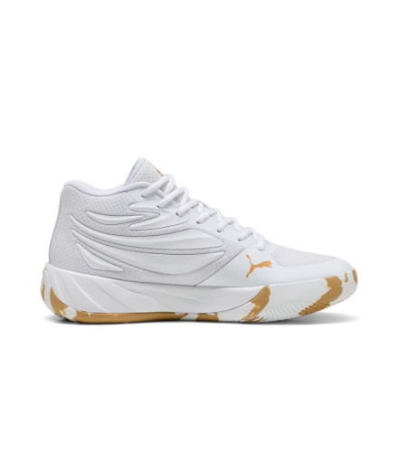 Chaussures de Basket-ball Puma Court Pro Marble Homme Blanc