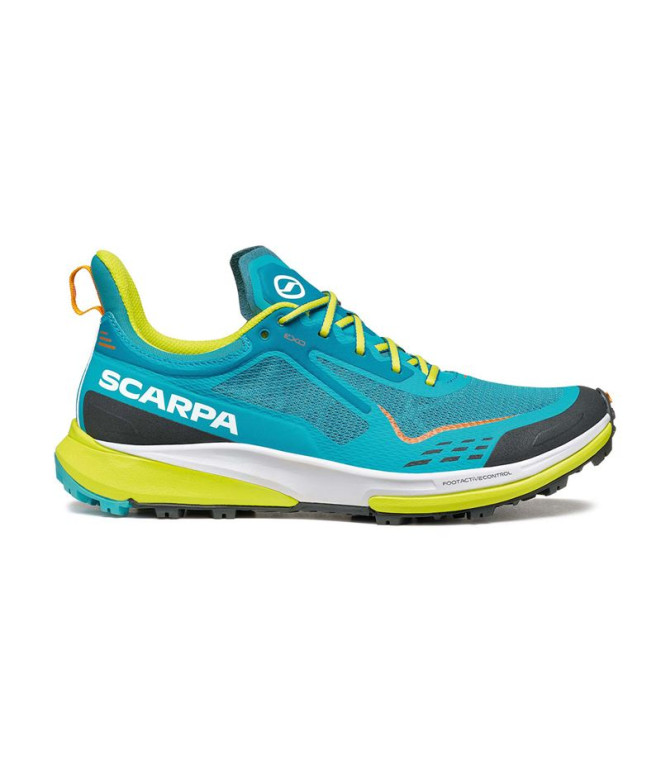 Zapatillas de Trail Scarpa Golden Gate Kima Rt Lake Azul-Lima Ark I-Pulse Hombre