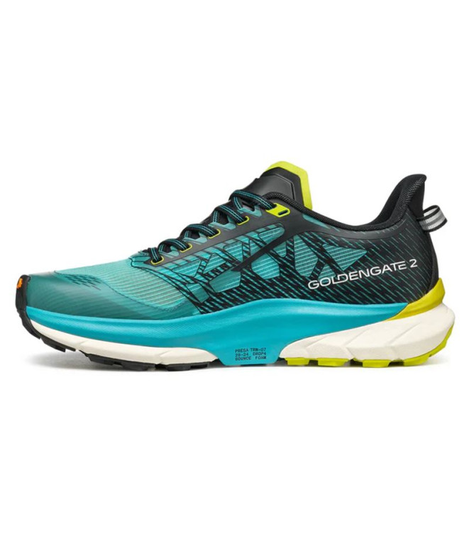 Chaussures de Trail Scarpa Golden Gate 2 Bleu-Lime