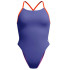 Maillot de bain Speedo Solid Tie Back Femme Bleu