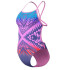 Fato de banho Speedo Placement Digital Vback Mulher Balance Rosa- Azul