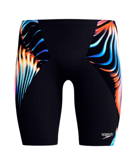 Bañador Speedo Digital V-Cut Jammer Hombre Lava Blur Negro