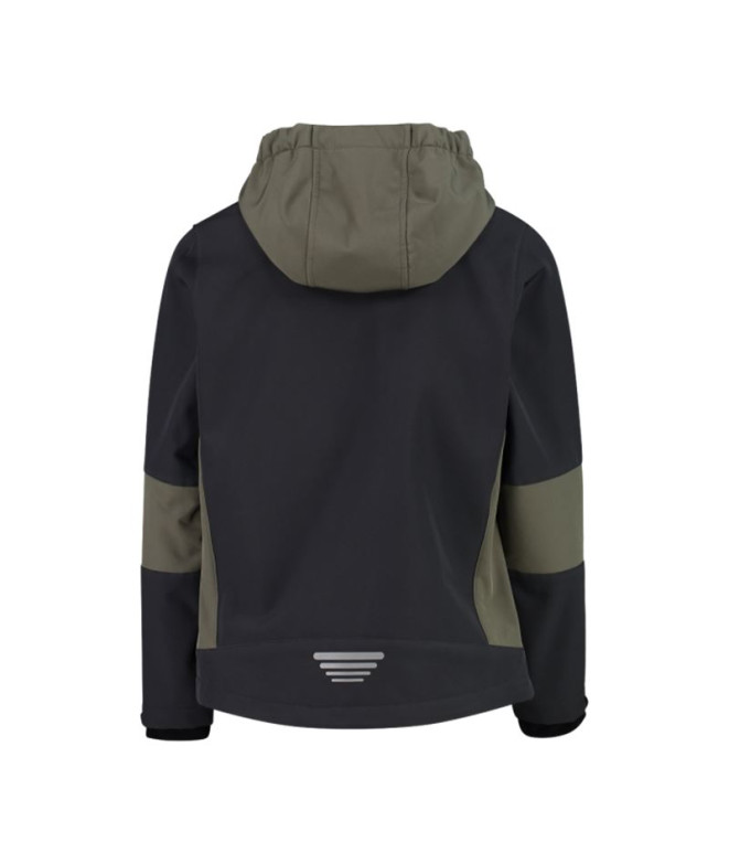 Veste de Montagne CMP Fix Enfant Antracite-Olive