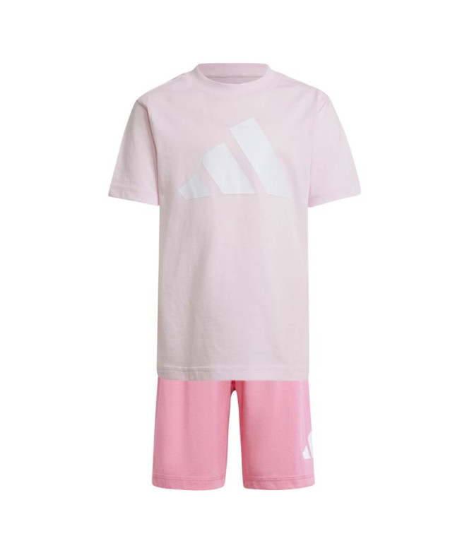 Conjunto adidas Lk Big Logo Infantil Rosa