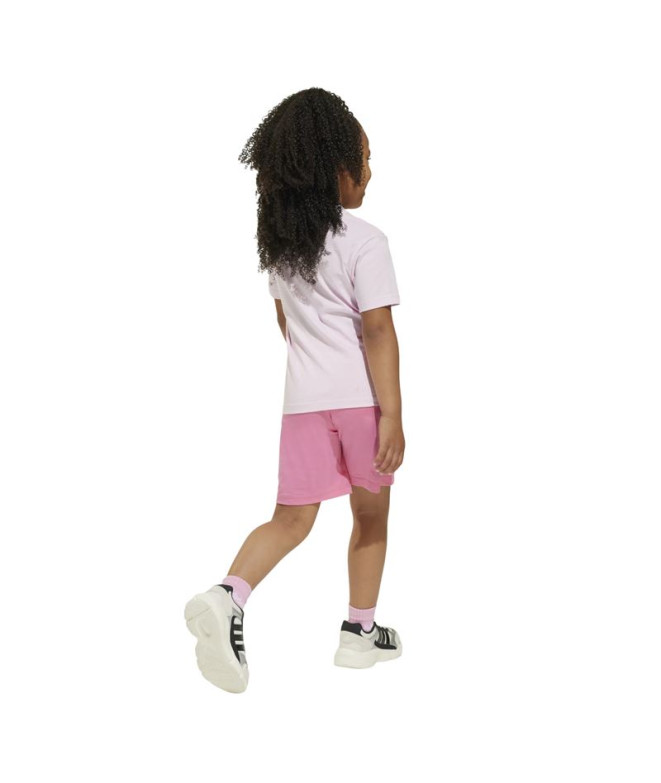 Conjunto adidas Lk Big Logo Infantil Rosa