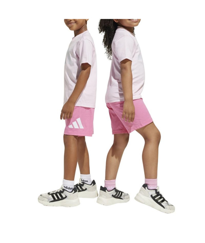 Conjunto adidas Lk Big Logo Infantil Rosa