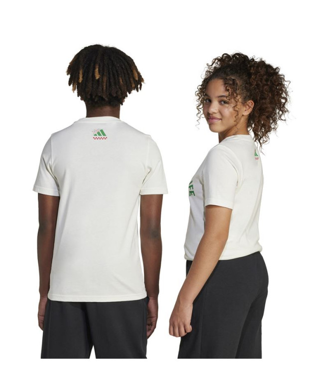 Camiseta adidas Pizza Infantil Branco
