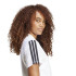 Camiseta adidas 3Bandas Sj Mulher Branco/Preto
