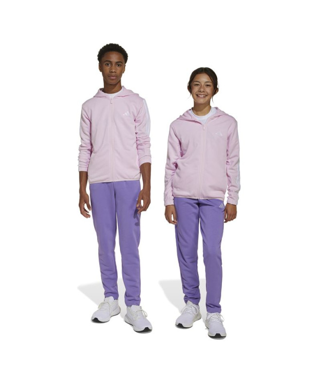 Chandal adidas 3Bandas French Terry Infantil Morado