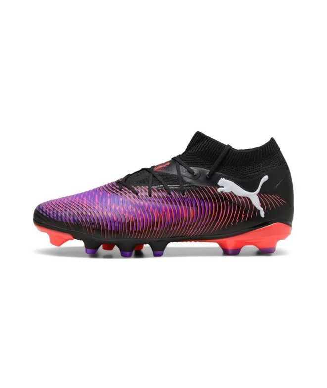 Bottes de football Puma Future 8 Pro Fg/Ag Noir/Blanc/Rouge