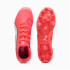 Botas de fútbol Puma King Ultimate Mg Rojo/Blanco
