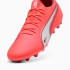 Botas de fútbol Puma King Ultimate Mg Rojo/Blanco