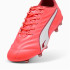 Botas de futebol Puma King Pro Fg/Ag Vermelho brilhante/Branco/Vermelho