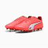 Botas de futebol Puma King Pro Fg/Ag Vermelho brilhante/Branco/Vermelho