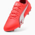 Botas de futebol Puma King Match Fg/Ag Vermelho/Branco