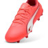 Botas de futebol Puma King Match Fg/Ag Infantil Vermelho/Branco