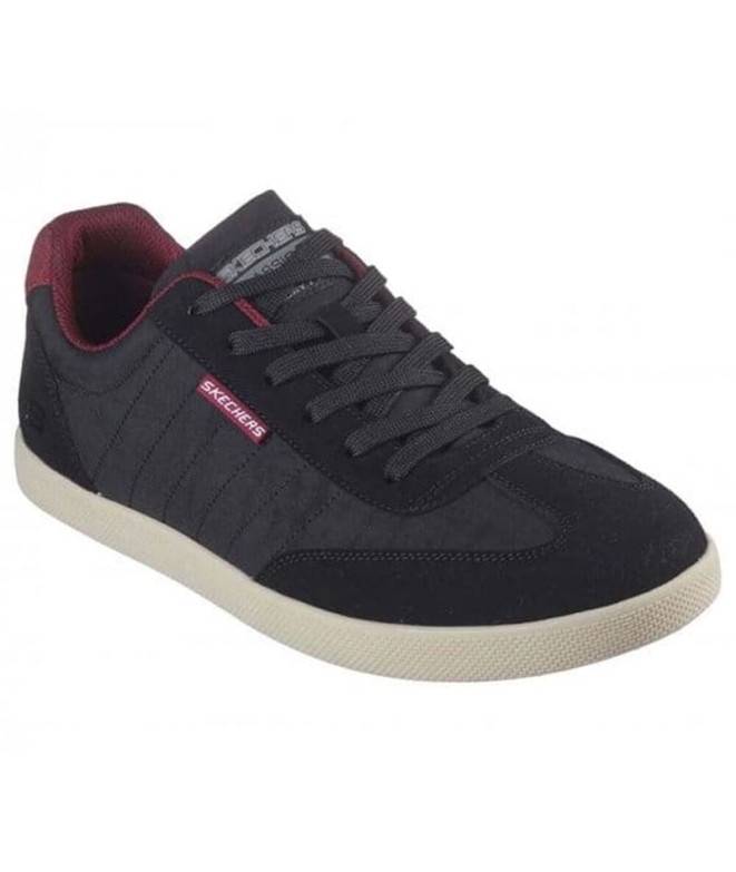 Zapatillas Skechers Placer - Vinson Hombre Negro Nylon
