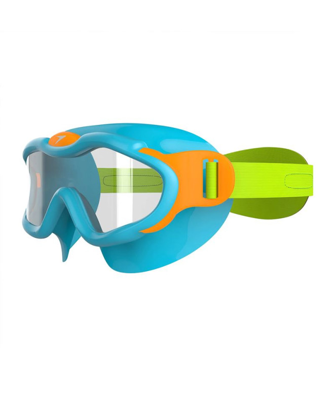 Lunettes de natation Speedo Biofuse Mask Enfant Bleu/orange