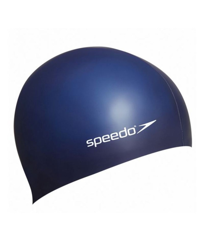 Bonnet de Natation Speedo Plain Flat Silicone Bleu