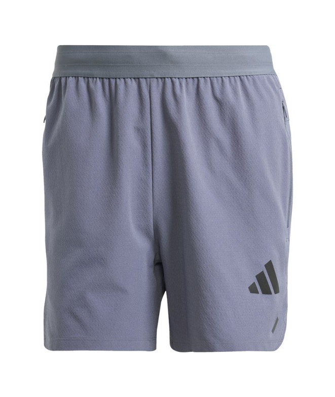 Calça de Fitness adidas Power 3Bandas Short Homem Cinza